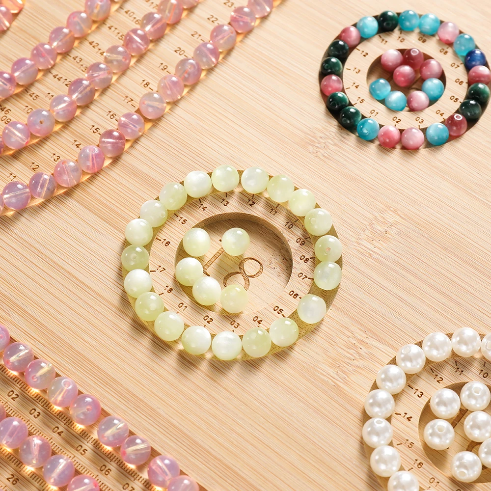 1pcs Wood Bead Board Bracelet Beading Organizer Beading Tray Plate for Jewelry Making DIY Necklace Measuring Tool Accessory