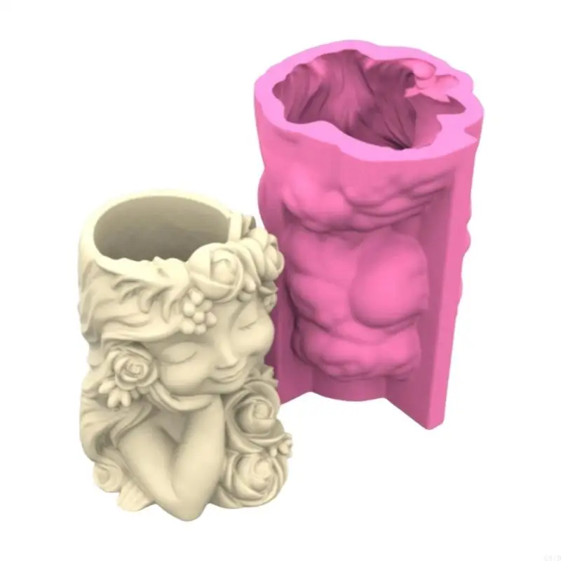 Unique Cement Resin Mold For Planters Female Silicone Crafting Home Decoration