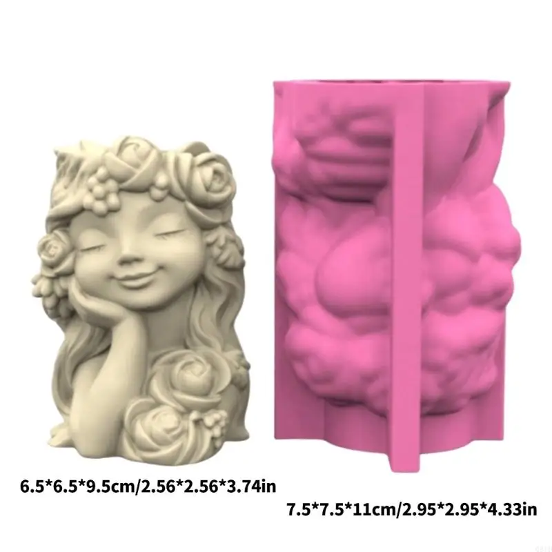 Unique Cement Resin Mold For Planters Female Silicone Crafting Home Decoration