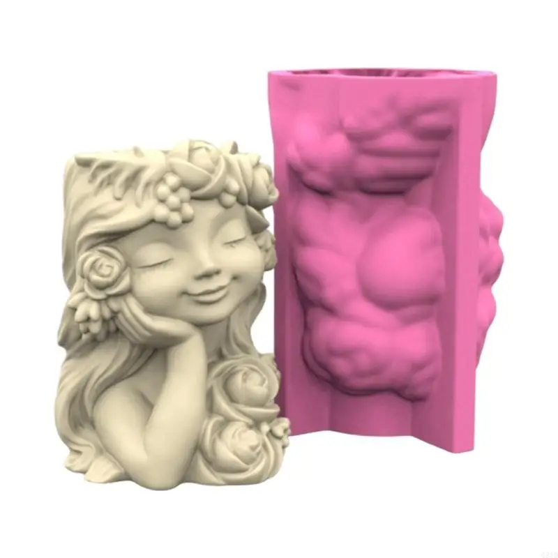 Unique Cement Resin Mold For Planters Female Silicone Crafting Home Decoration