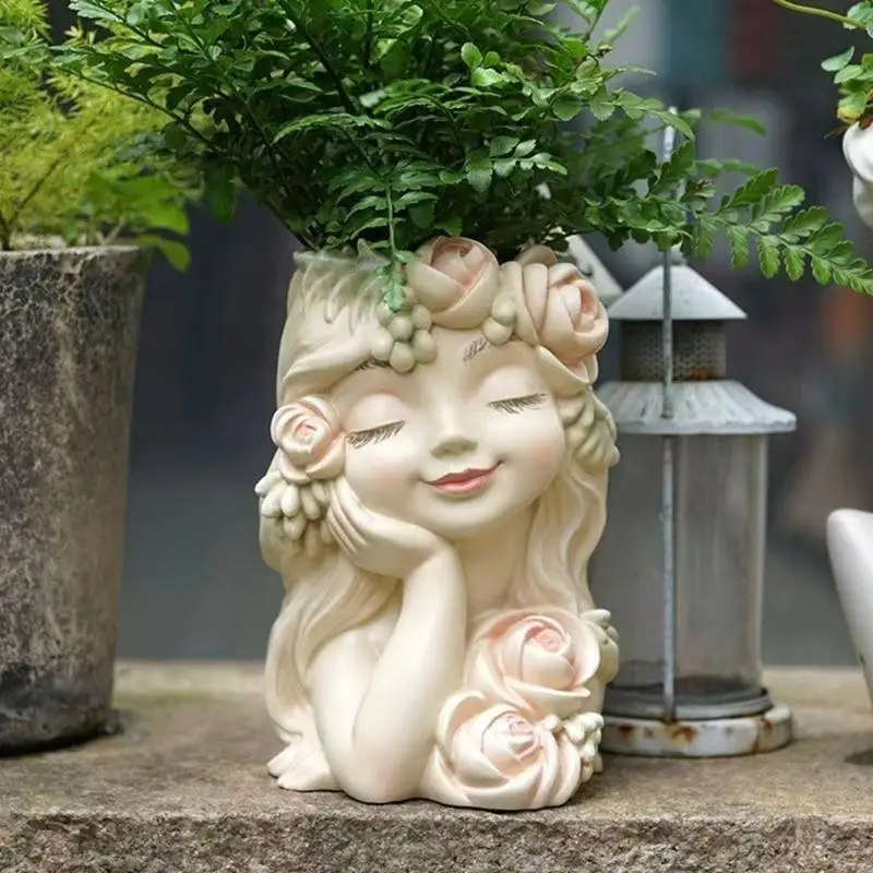 Unique Cement Resin Mold For Planters Female Silicone Crafting Home Decoration