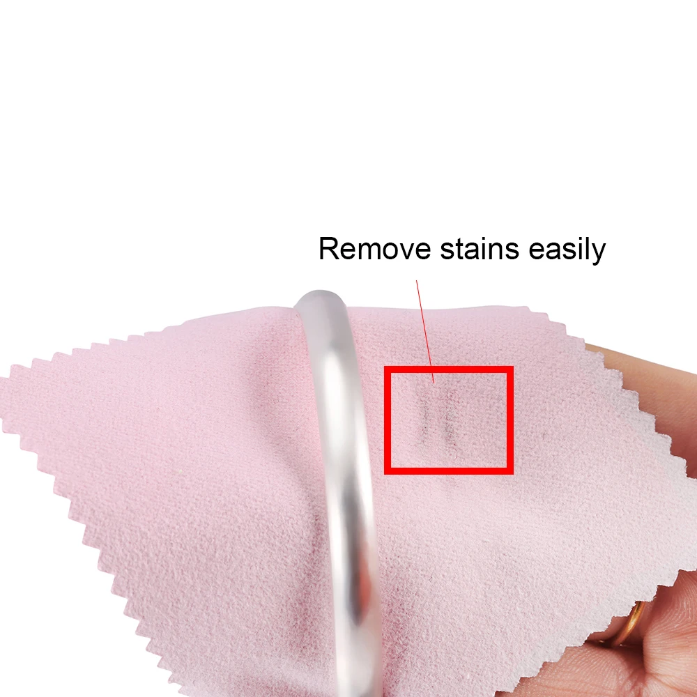 10-50Pcs 8x8CM 6x10CM Polish Polishing Cloth Cleaning Cloths Soft Wiping Cloth Anti Tarnish Clean Tools For Jewelry Accessories