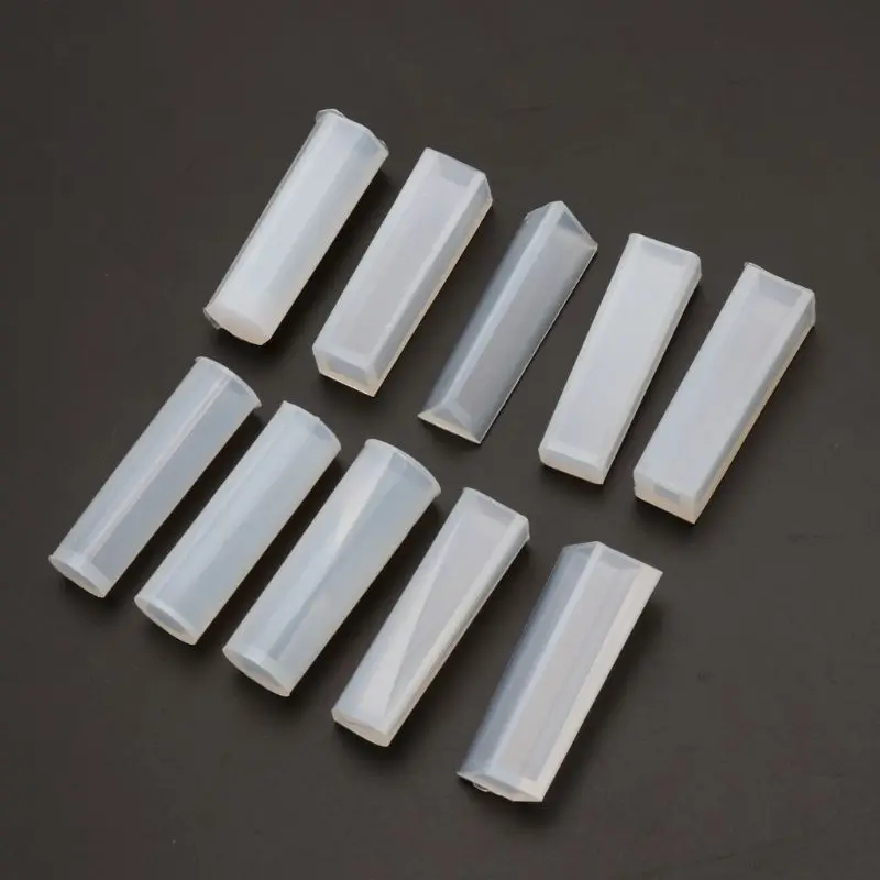 10Pieces Jewelry Silicone Resin Moulds Long Cylinder Shape Casting Moulds Epoxy Moulds for DIY Keychains Earring Pendant