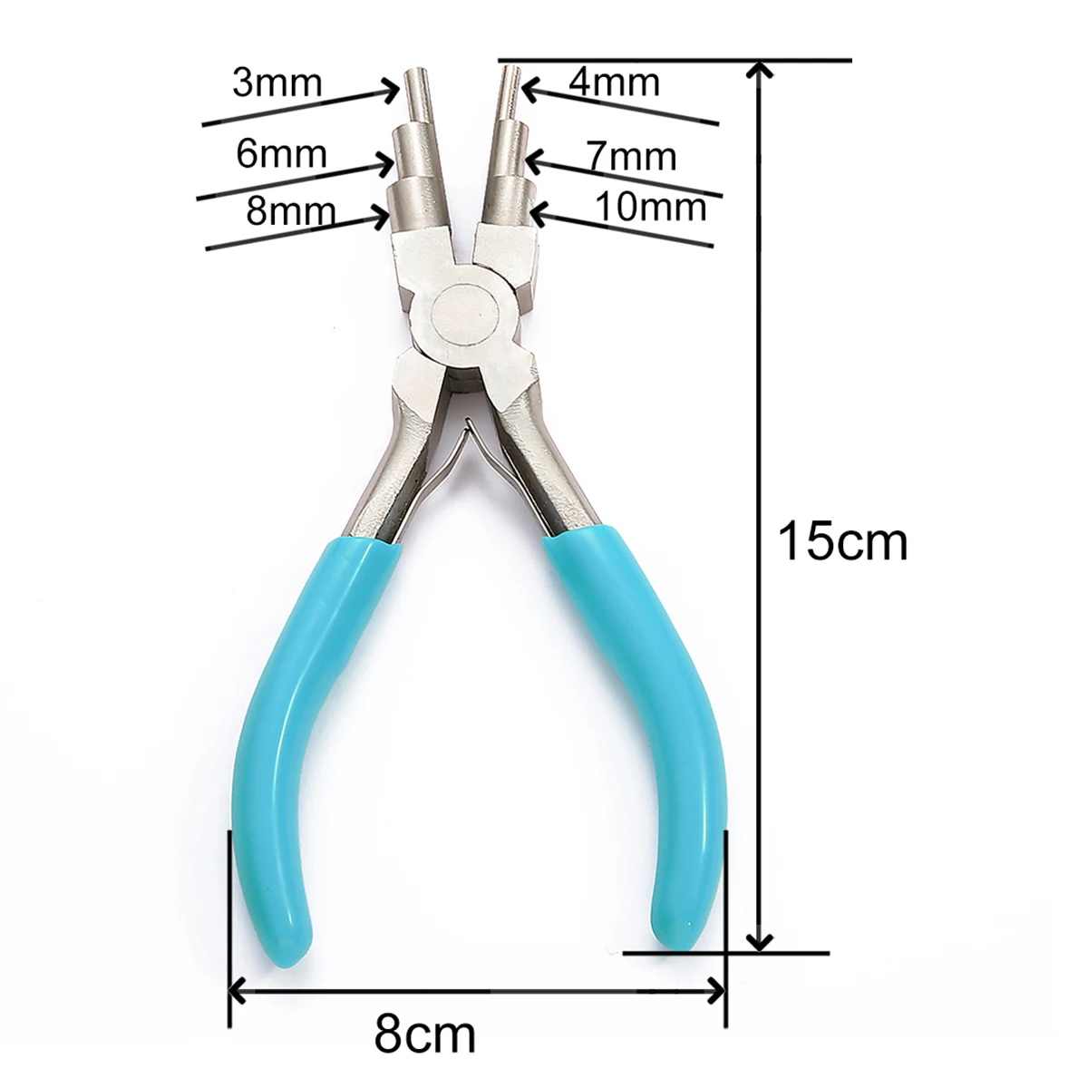 6 Jewelry Pliers Carbon Steel Round Nose Needle Nose Pliers For 3-10mm Rings DIY Wire Looper Jewelry Bail Pliers Jewelry Makin