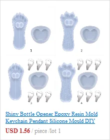 Handmade Barrettes Silicone Epoxy Resin Molds DIY Hair Pin Acrylic Alligator Hair Clip Jewelry Making Tools