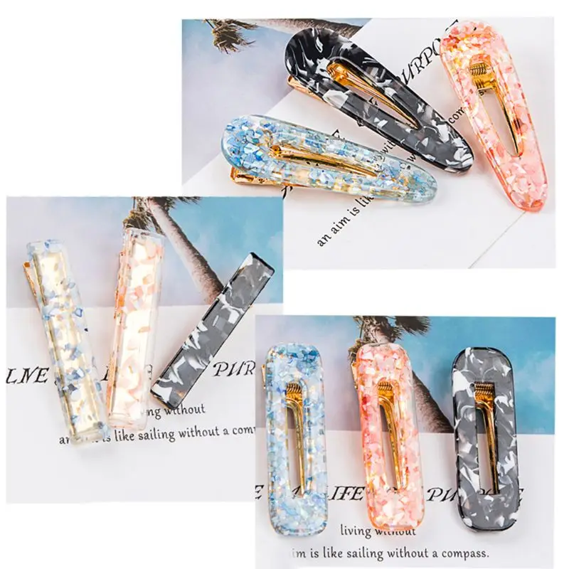 Handmade Barrettes Silicone Epoxy Resin Molds DIY Hair Pin Acrylic Alligator Hair Clip Jewelry Making Tools