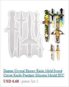 Handmade Barrettes Silicone Epoxy Resin Molds DIY Hair Pin Acrylic Alligator Hair Clip Jewelry Making Tools