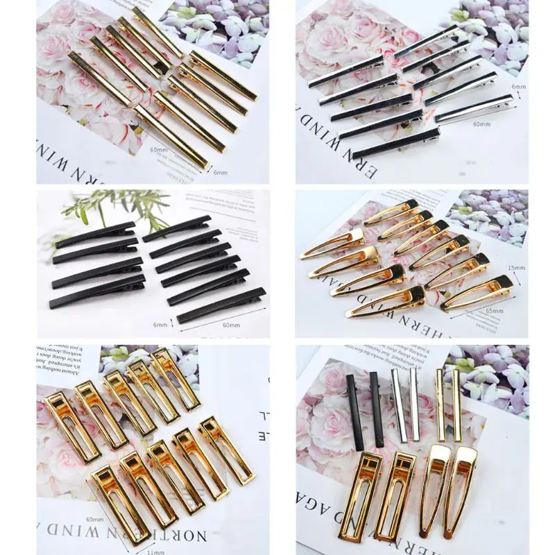 Handmade Barrettes Silicone Epoxy Resin Molds DIY Hair Pin Acrylic Alligator Hair Clip Jewelry Making Tools