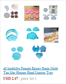 Handmade Barrettes Silicone Epoxy Resin Molds DIY Hair Pin Acrylic Alligator Hair Clip Jewelry Making Tools