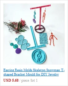 Handmade Barrettes Silicone Epoxy Resin Molds DIY Hair Pin Acrylic Alligator Hair Clip Jewelry Making Tools