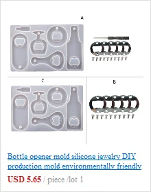 Handmade Barrettes Silicone Epoxy Resin Molds DIY Hair Pin Acrylic Alligator Hair Clip Jewelry Making Tools