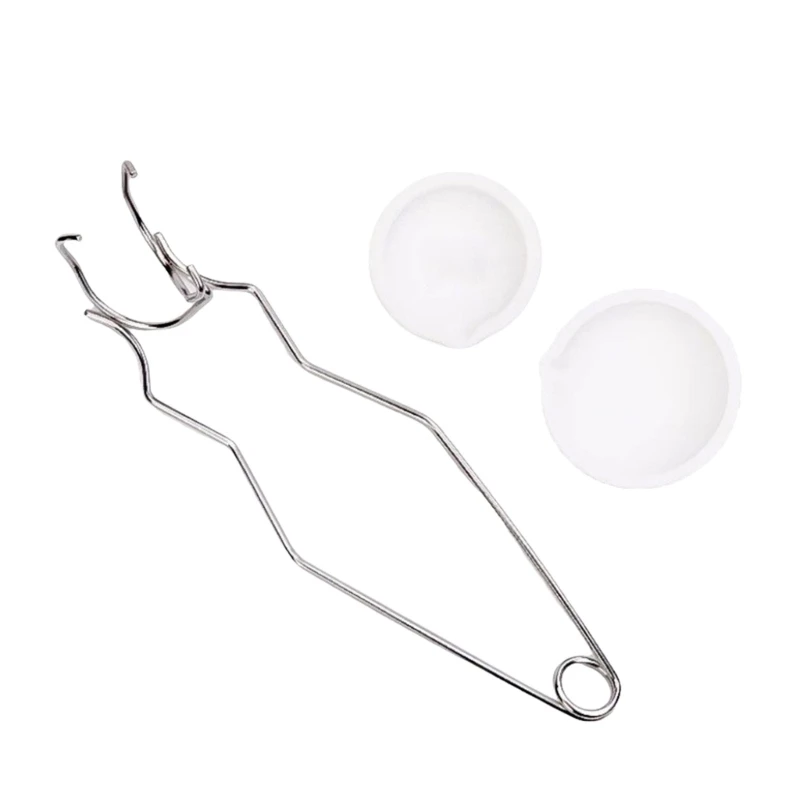 Quartz Melting Crucible Set Whip Tongs Metal Molding Supplies Gold Melting Set Small Crucible Set Suitable for Jewelry Y08E