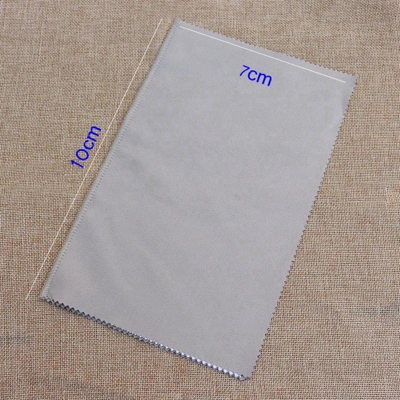1PCS 10X7CM Silver Polish Cloth Jewelry Cleaning Polishing Cloth Gold Silver Suede Fabric Platinum Multi Layer Tarnish Remover