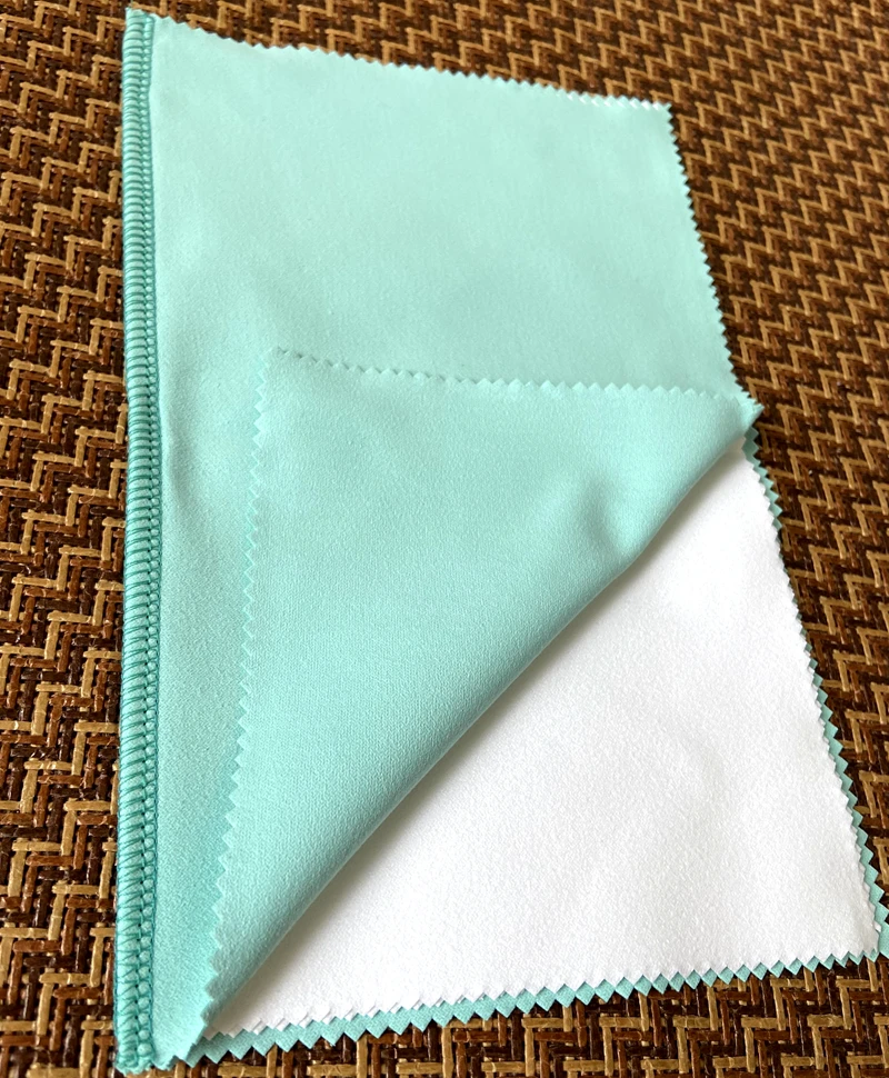1PCS 10X7CM Silver Polish Cloth Jewelry Cleaning Polishing Cloth Gold Silver Suede Fabric Platinum Multi Layer Tarnish Remover