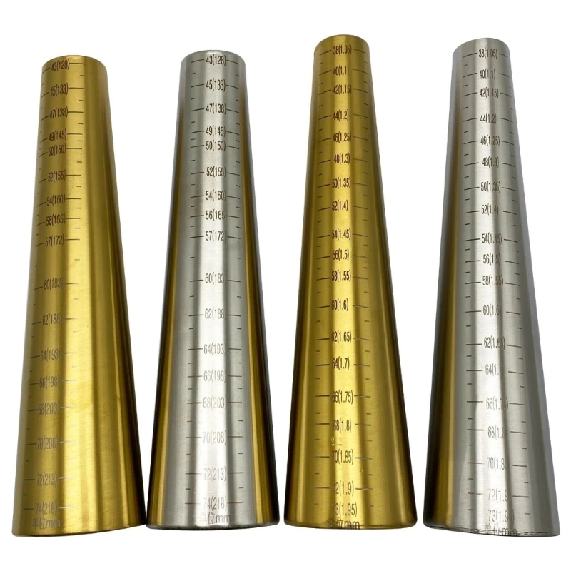 R2LE Stainless Steel Bracelet Mandrel with Engraved Measurements Suitable for Bangle