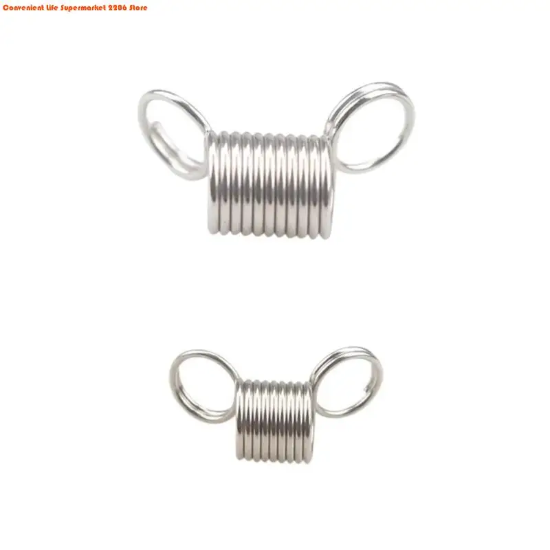 10 Pcs Beads Stopper Mini Spring Clamps Creative Bead Wire Ends Jewelry Making Tool for DIY Handmade Bracelets Necklace