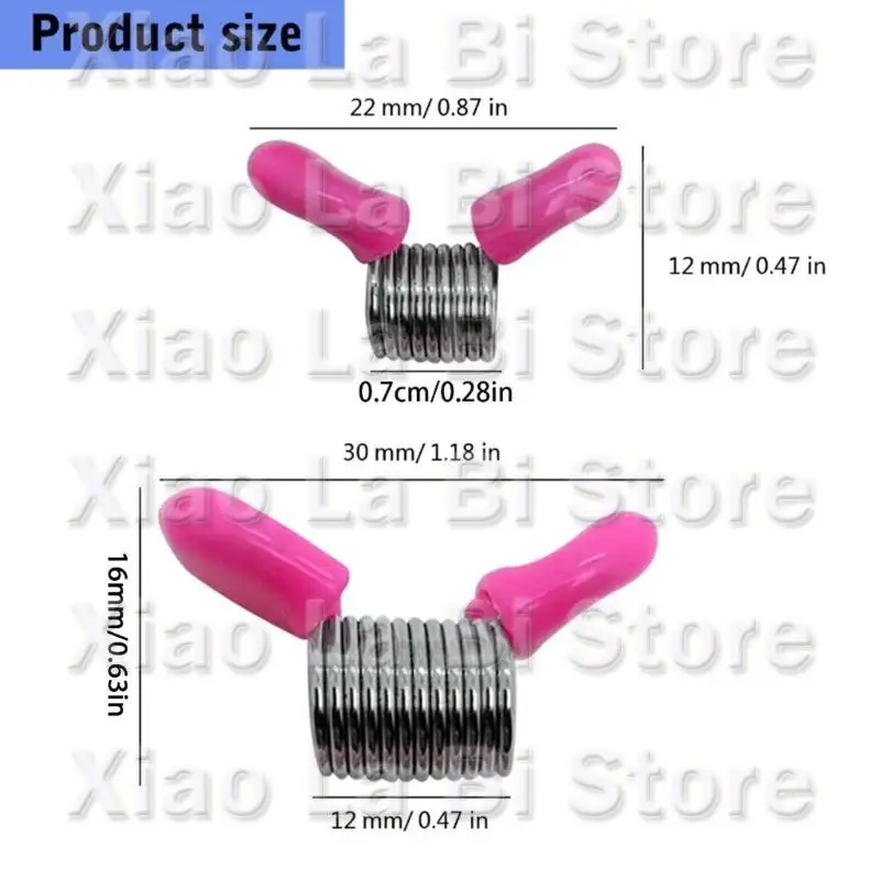 XXFD Set of 4 Bead Stopping Set Metal Beading Helper Jewelry Making Tool Spring End Fasteners Present for Craft Enthusiasts