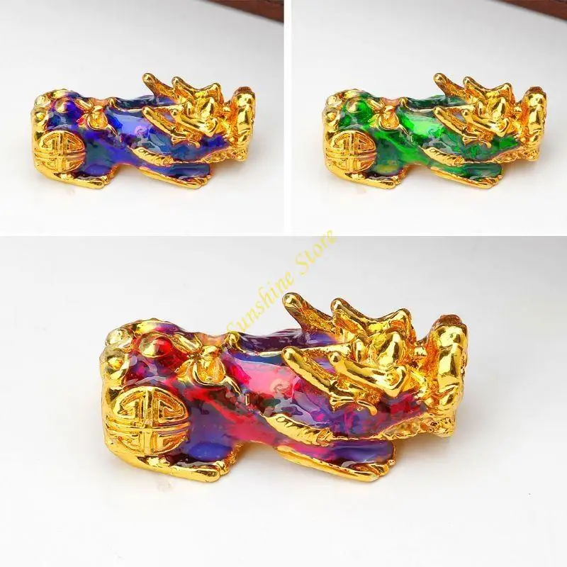 Chinese Pixiu Spacer Ball Beads Good Luck Yao Wealth Money Amulet DIY Bracelet Necklace Jewelry Craft Supplies QX2F
