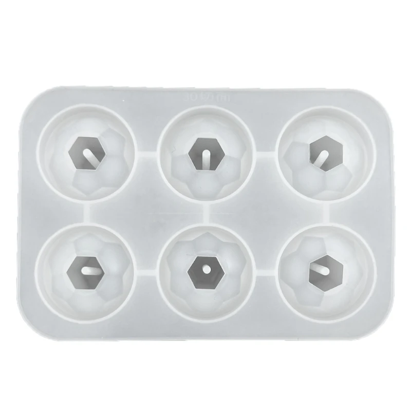 Jewelry Bead Resin Mold with Holes 20/25/30mm Round Bead Silicone Mold Craft