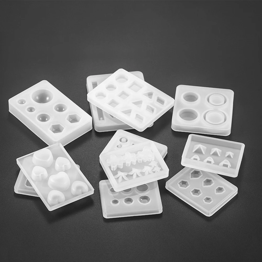 Muti-Style Resin Acrylic Resin Jewelry Tool Silicone Mold Mixed Style Silicone Casting Mold For DIY Jewelry Making Accessories