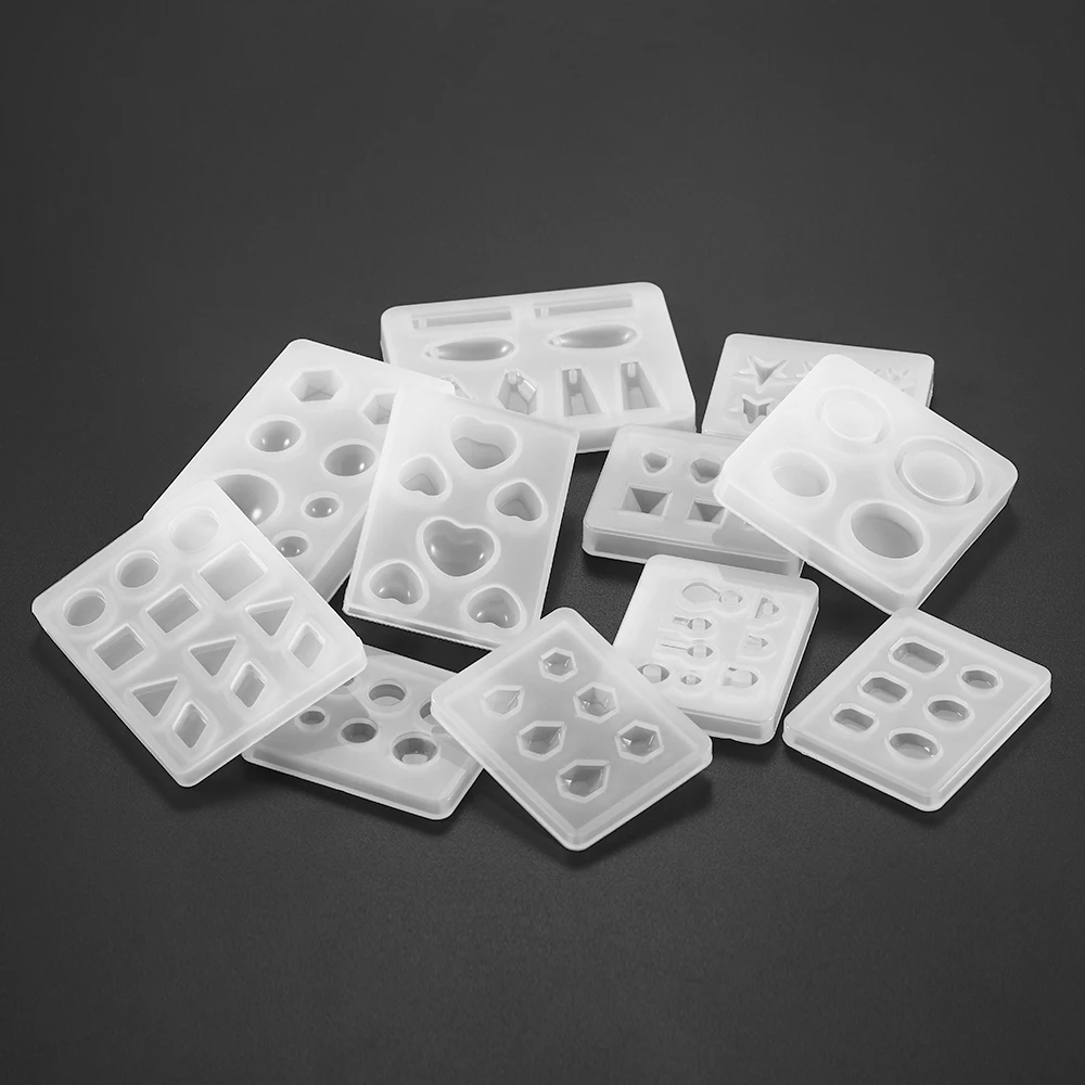 Muti-Style Resin Acrylic Resin Jewelry Tool Silicone Mold Mixed Style Silicone Casting Mold For DIY Jewelry Making Accessories