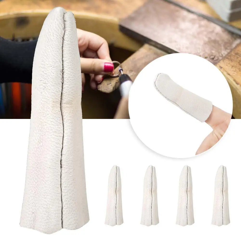 5pcs Jewelry Making Fingers Protective Sleeves Professional Duim Protector DIY Jeweler Fashionable Jewelry Making Accessory Tool