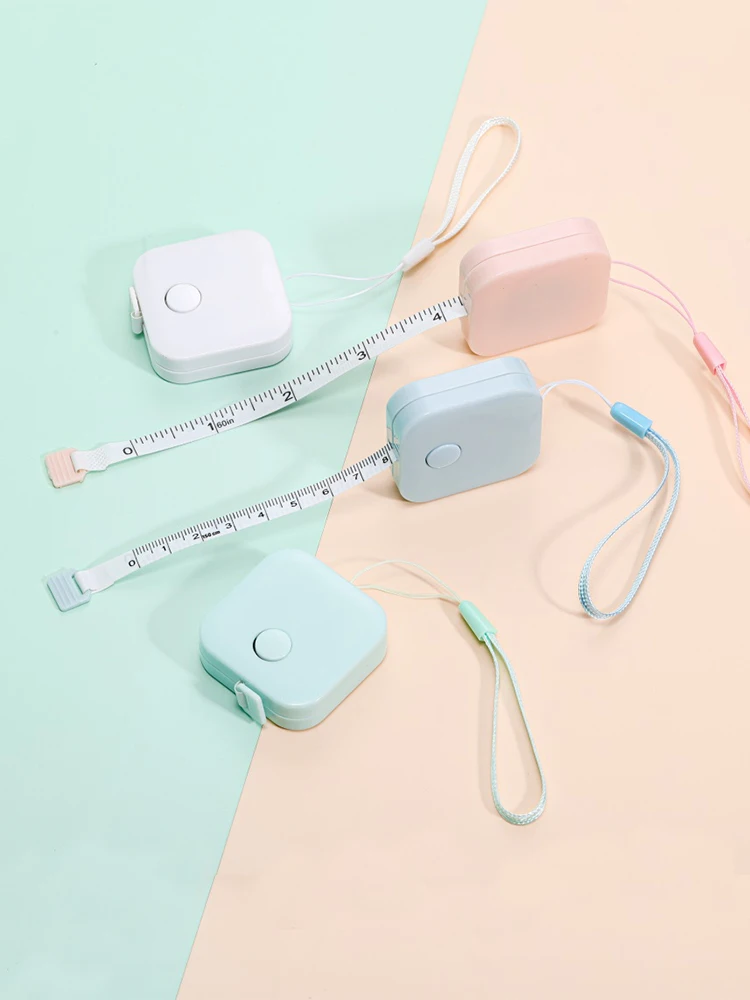 1Pcs 150cm/60inch Portable Tape Measures Macaron Ruler Children Height Ruler Centimeter Roll Tape For DIY Jewelry Crafts Tools