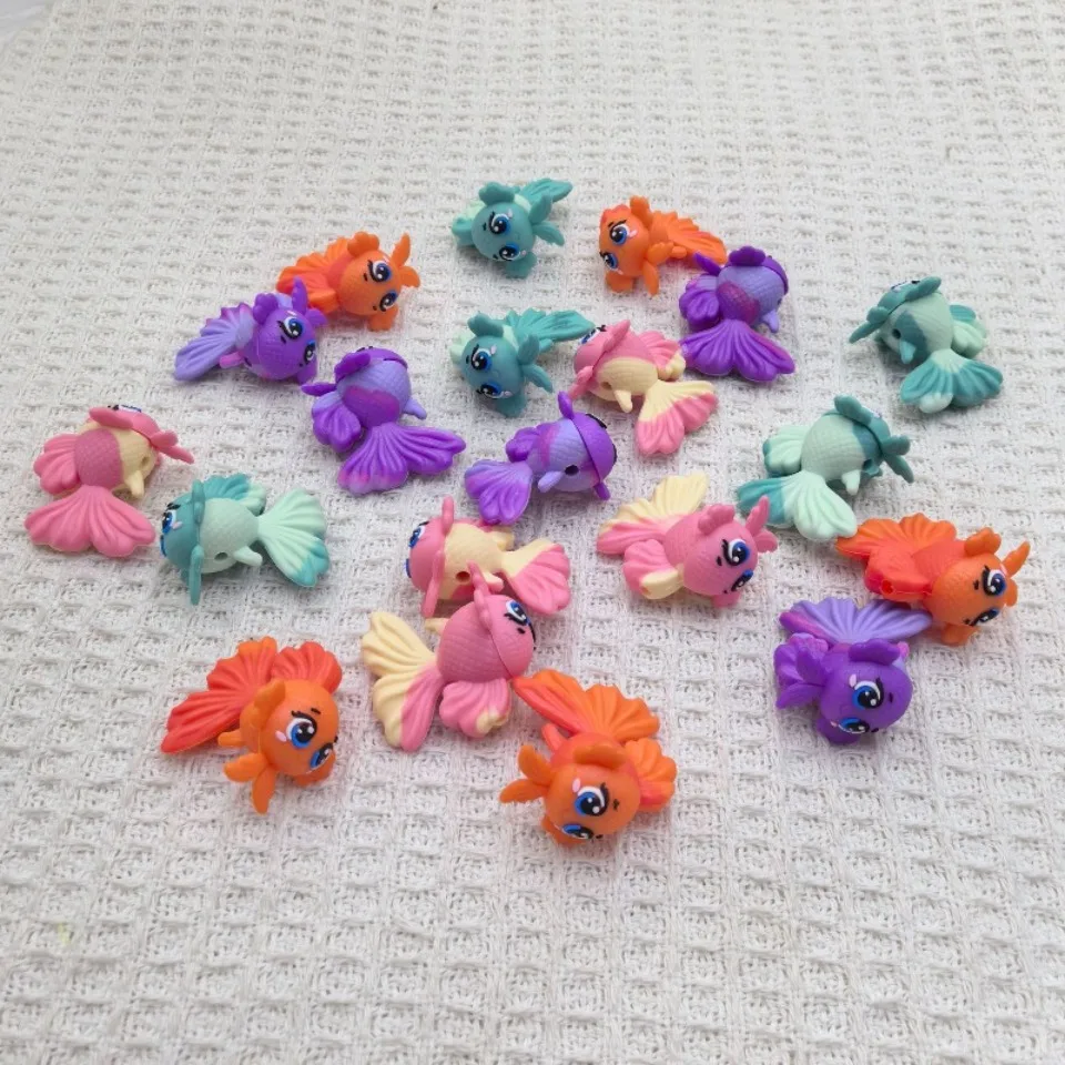 20Pcs 3D Silicone Beads Food Grade Cartoon Focal Beads For Jewelry Making DIY Pen KeyChain Accessories Baby Silicone Beads