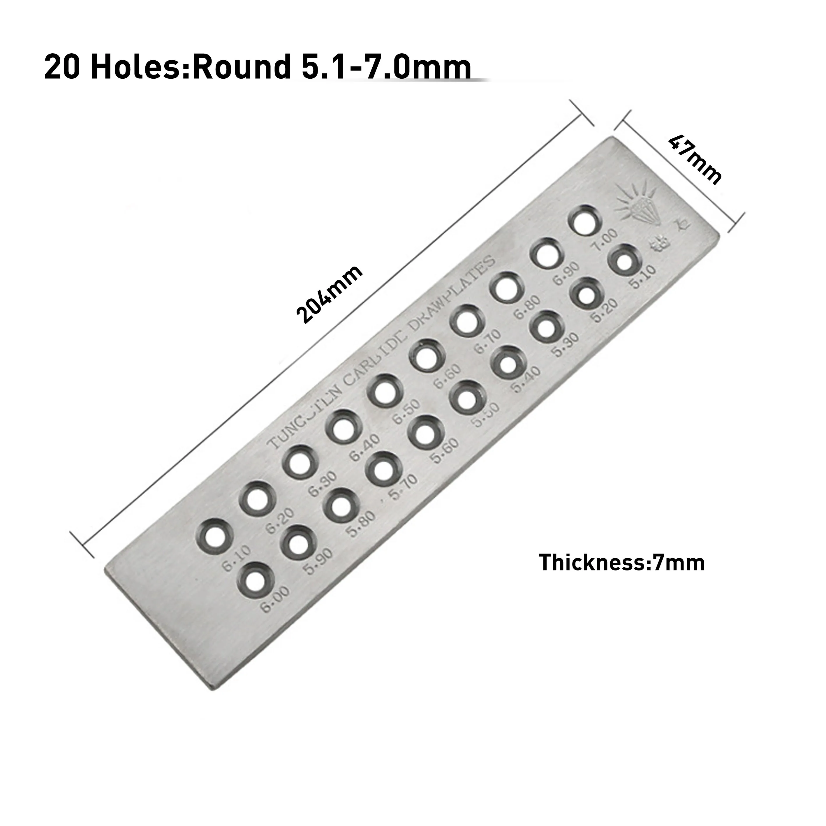 Round Tungsten Carbide Wire Drawplate For Jewelry Making Wire Drawing Tools