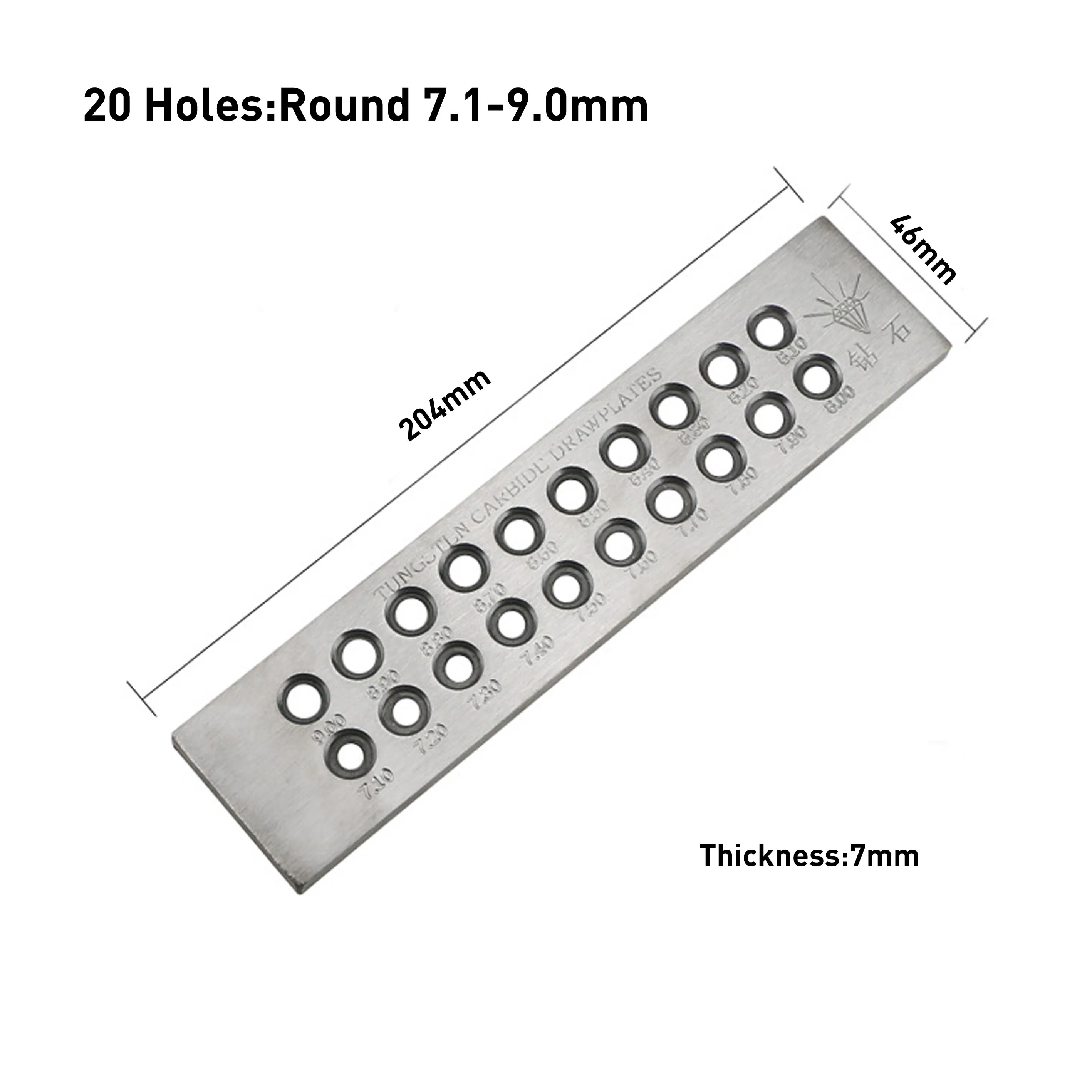 Round Tungsten Carbide Wire Drawplate For Jewelry Making Wire Drawing Tools