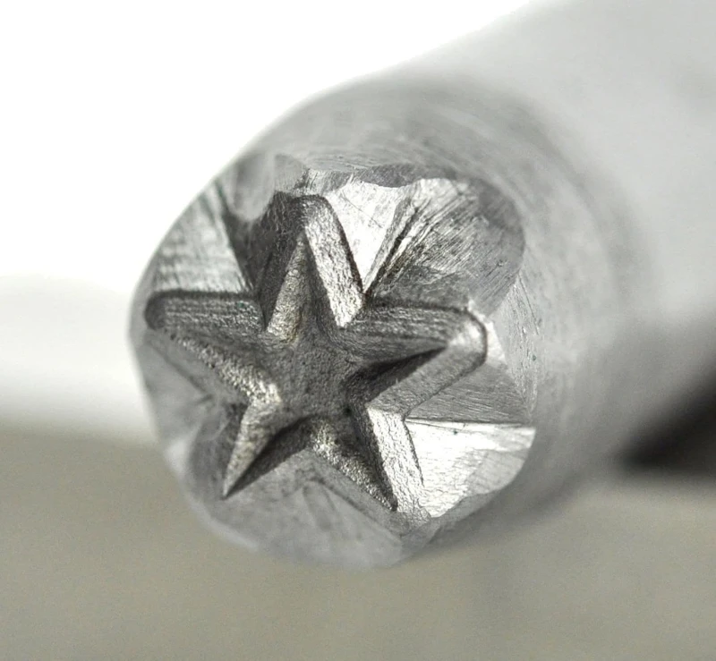 3pcs 3/6/8mm Star DIY Jewelry rings Leather Stamp Star Pentagram Seal Carving Stamping Tool Metal Stamp