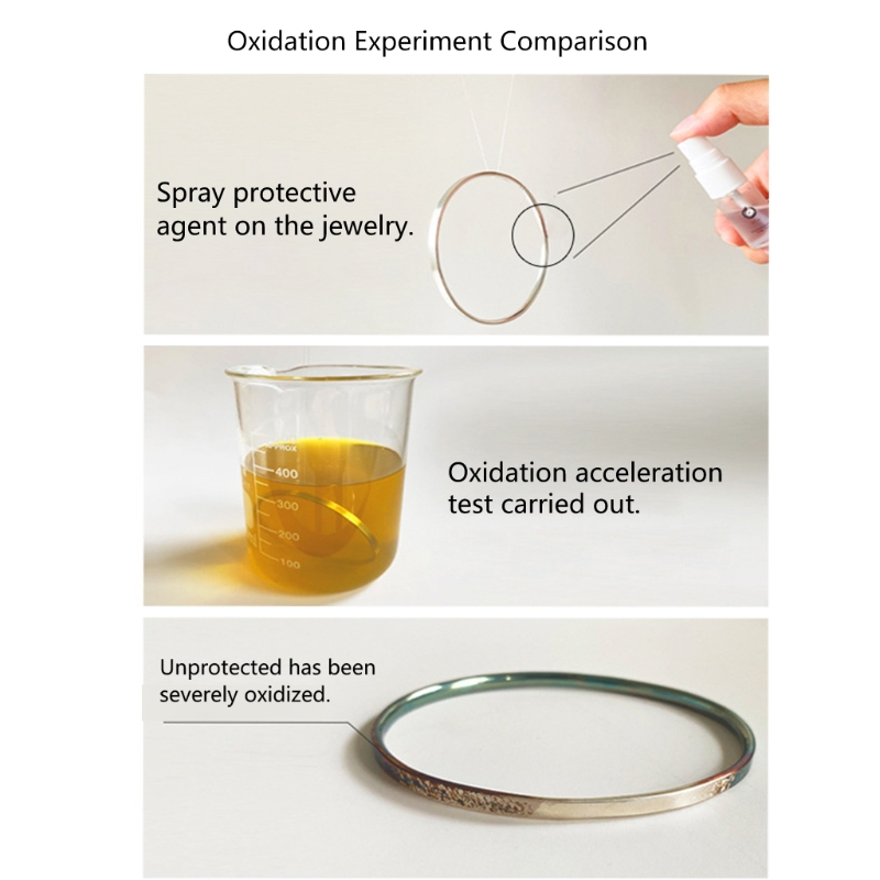 Clear Jewelry Coating Protective Agent Beautifies Protects Jewelry from Tarnish
