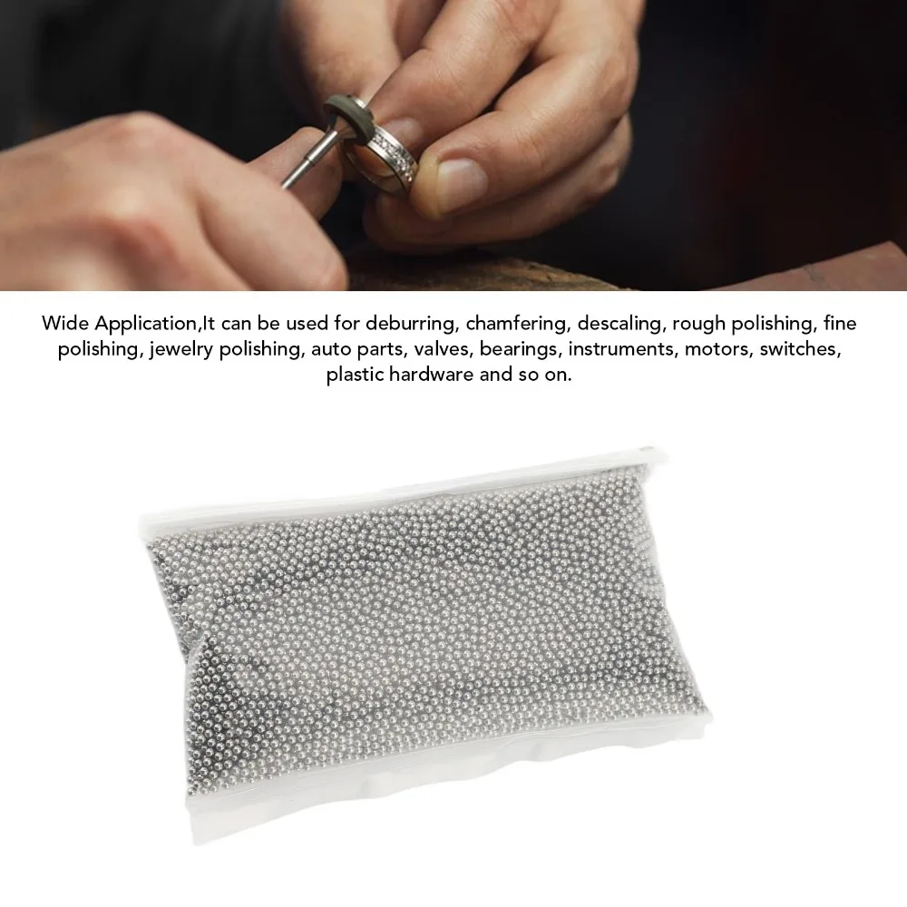 Jewelry Tools Stainless Steel Polishing Beads Round Silver Stainless Steel Beads Polishing Balls Jewelry Making