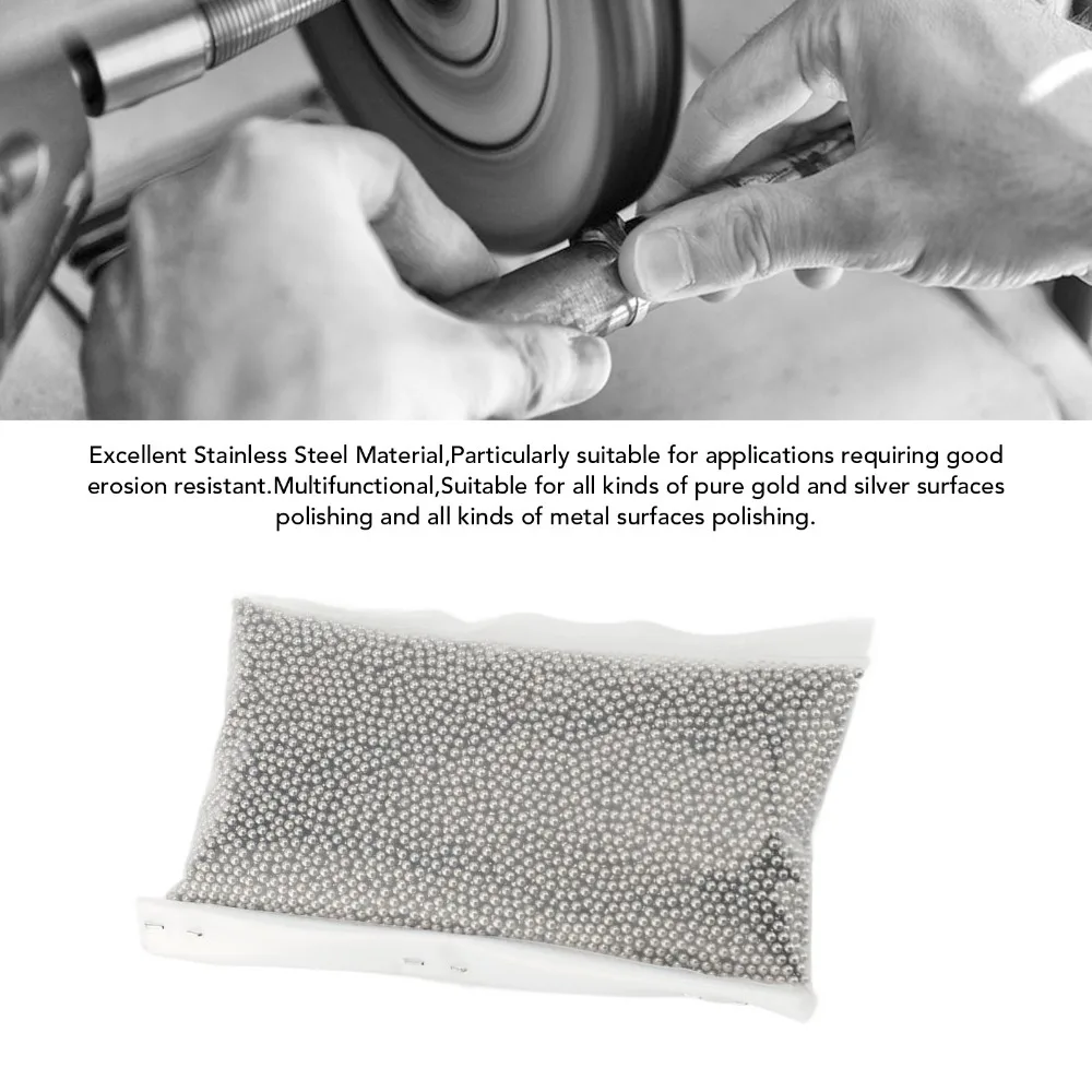 Jewelry Tools Stainless Steel Polishing Beads Round Silver Stainless Steel Beads Polishing Balls Jewelry Making