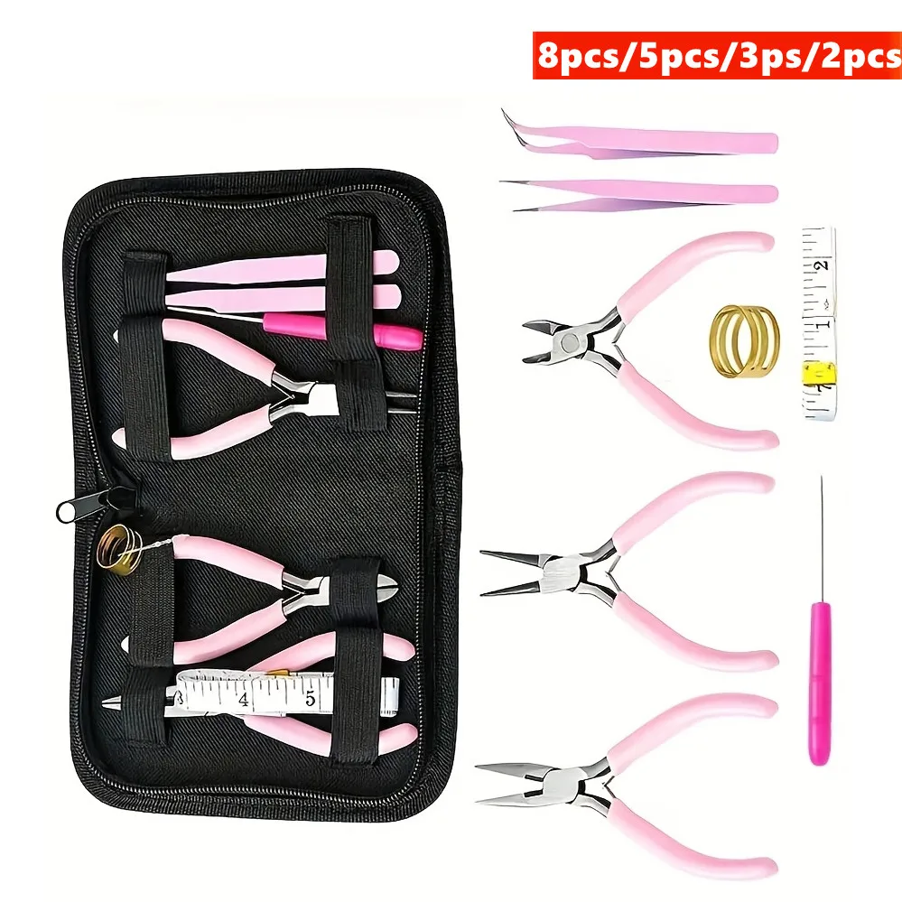 8pcs/5pcs/3ps/2pcs Is an Advanced Jewelry Tools Kit for DIY Production, Suitable for Beginners and Experts