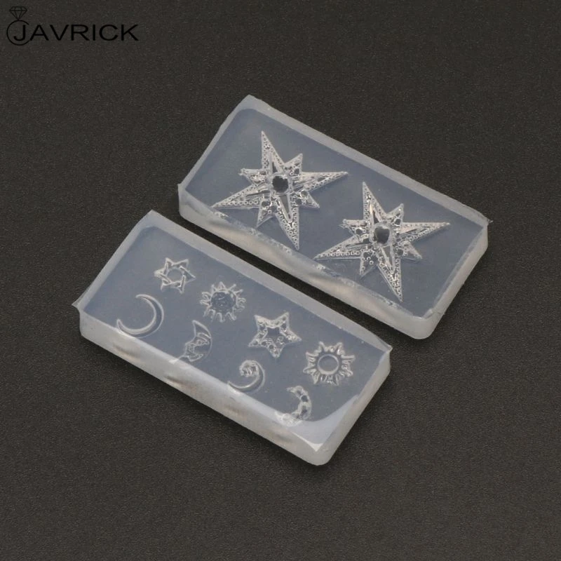 Mini Size Moon Star Sun Resin Jewelry Fillings Resin Silicone Mold Jewelry Making Tools