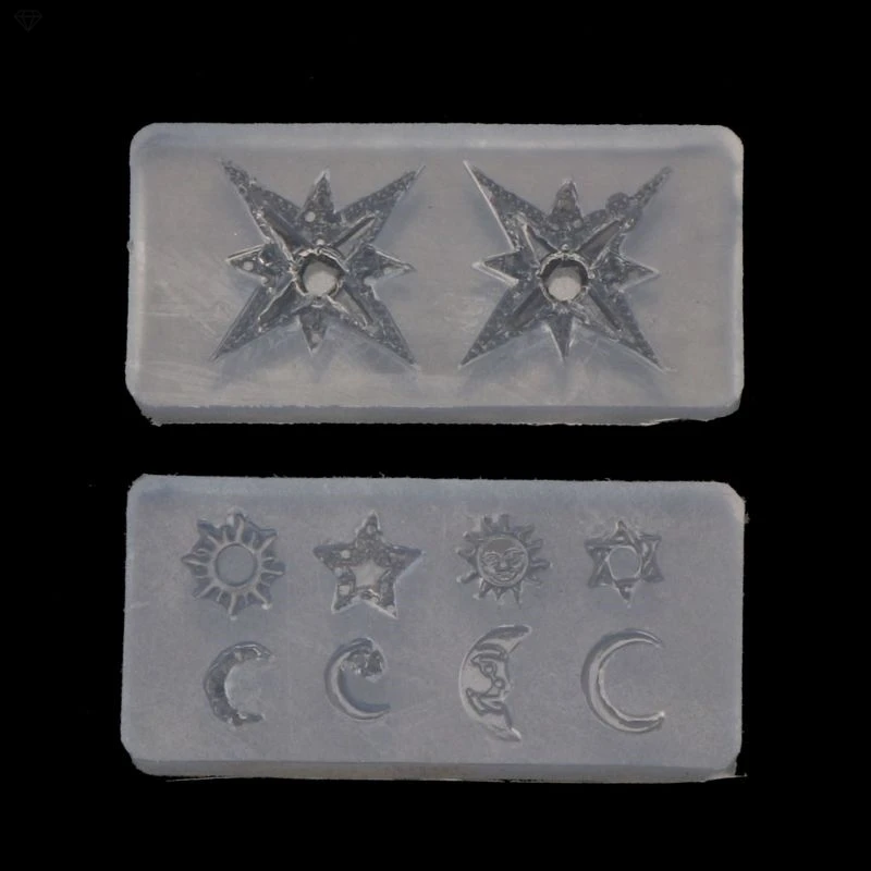 Mini Size Moon Star Sun Resin Jewelry Fillings Resin Silicone Mold Jewelry Making Tools