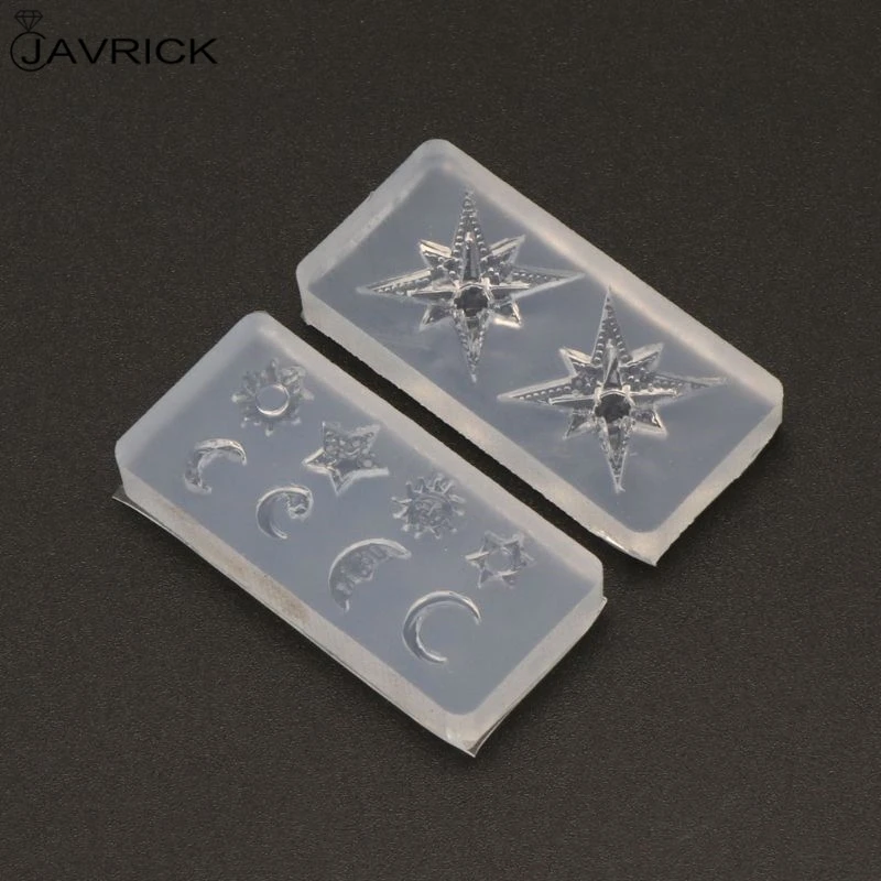 Mini Size Moon Star Sun Resin Jewelry Fillings Resin Silicone Mold Jewelry Making Tools