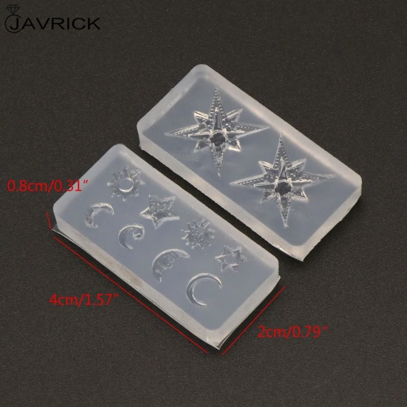 Mini Size Moon Star Sun Resin Jewelry Fillings Resin Silicone Mold Jewelry Making Tools