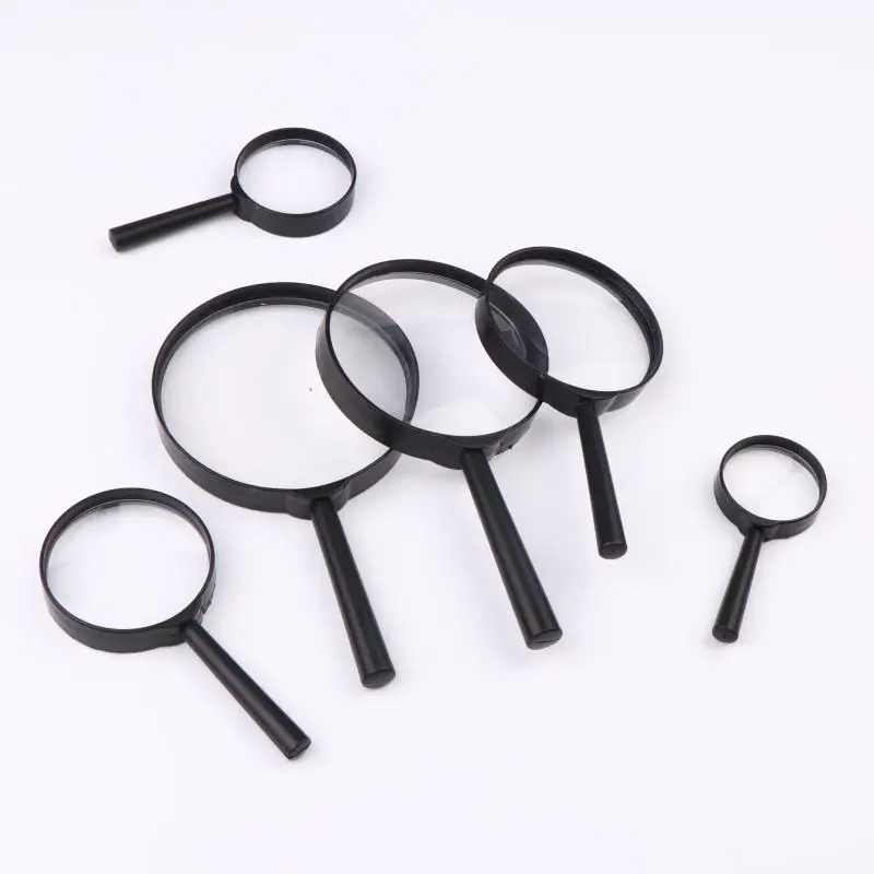 Hot Sale 1Piece Reading Glass Lens Magnifier 40/50/60/75/90/100mm Hand Held 5X Magnifying Loupe