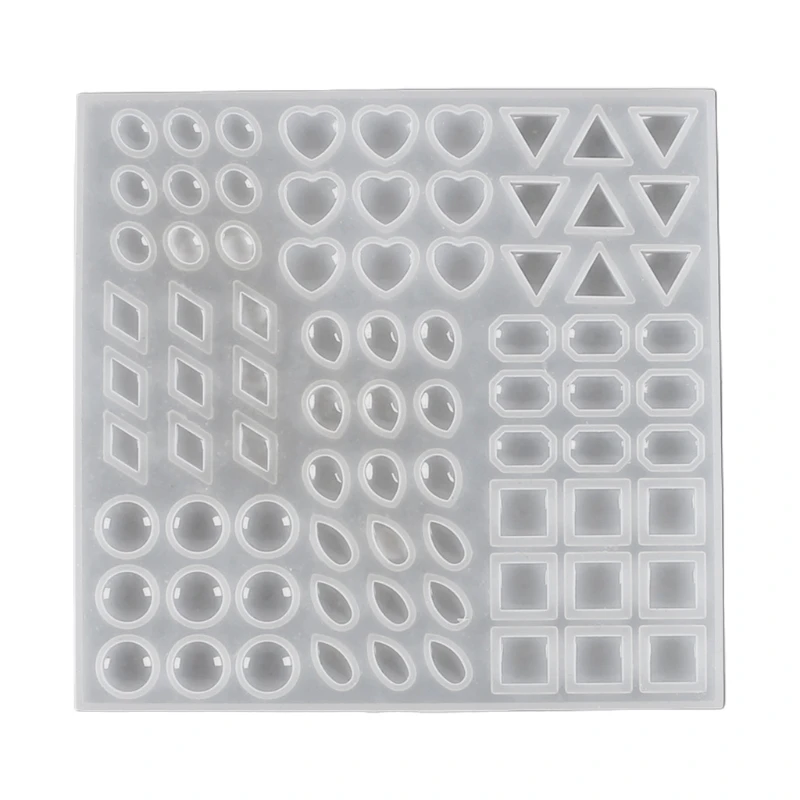 Molds for Casting Resin Heart Shaped Round Square Oval Rhombus for TRIANGLE Square Polygon Drop Shape Mold for Home Decoration