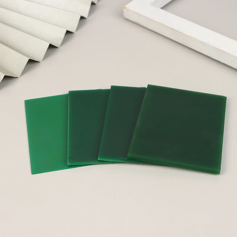 Wax Carving Slice 1mm/2mm/3mm/4mm Green Wax Design Carving Jewelry Model DIY Tools