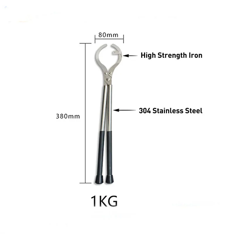 1kg 2kg 3kg Crucible Tongs for Melting Furnace Jewellery Casting Machine Graphite Holder Stainless Steel Plier Jewelry Tools