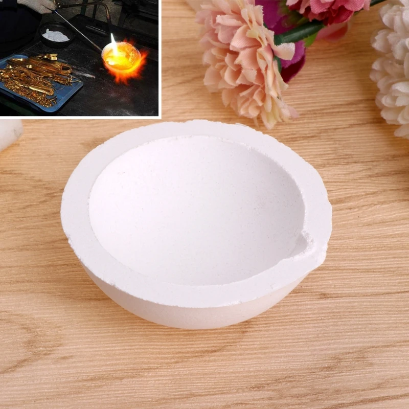 100/250/500/750/1000Grams Quartz Bowl Jewelry Equipment Crucible For Melting Gold Silver Platinum DIY Making Tool