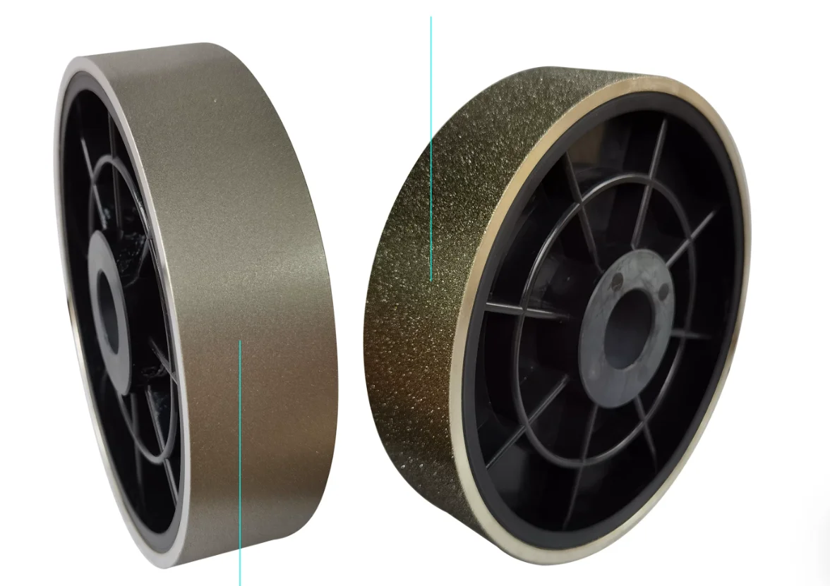 6 inch Diamond Grinding Wheel 150x38x25.4mm Hole with 3pc Sleeve Reducer 19 to 16 to 12.7 Electroplated Alloy Polishing Wheel