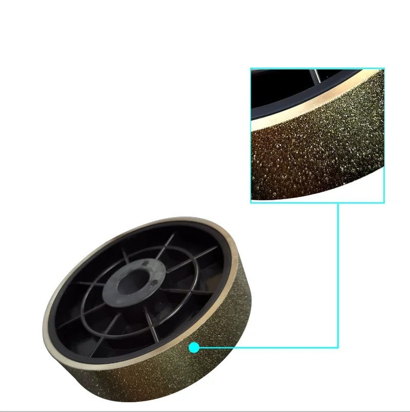 6 inch Diamond Grinding Wheel 150x38x25.4mm Hole with 3pc Sleeve Reducer 19 to 16 to 12.7 Electroplated Alloy Polishing Wheel