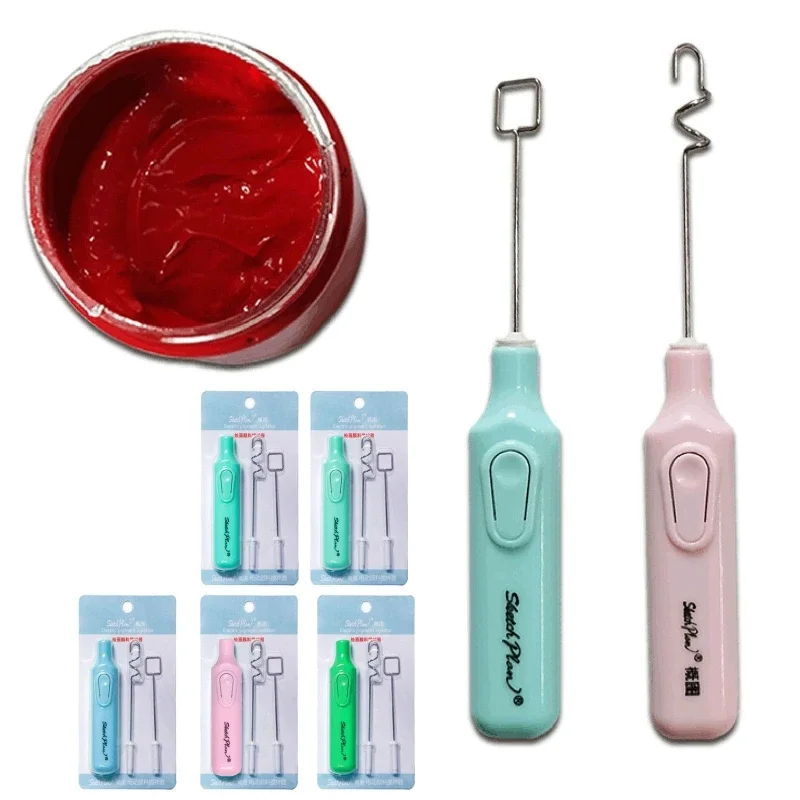 Epoxy Resin Stirrer for Crafts Tumbler Replaceable Electric Tumbler Mixer Handheld Battery Operated Epoxy Mixing