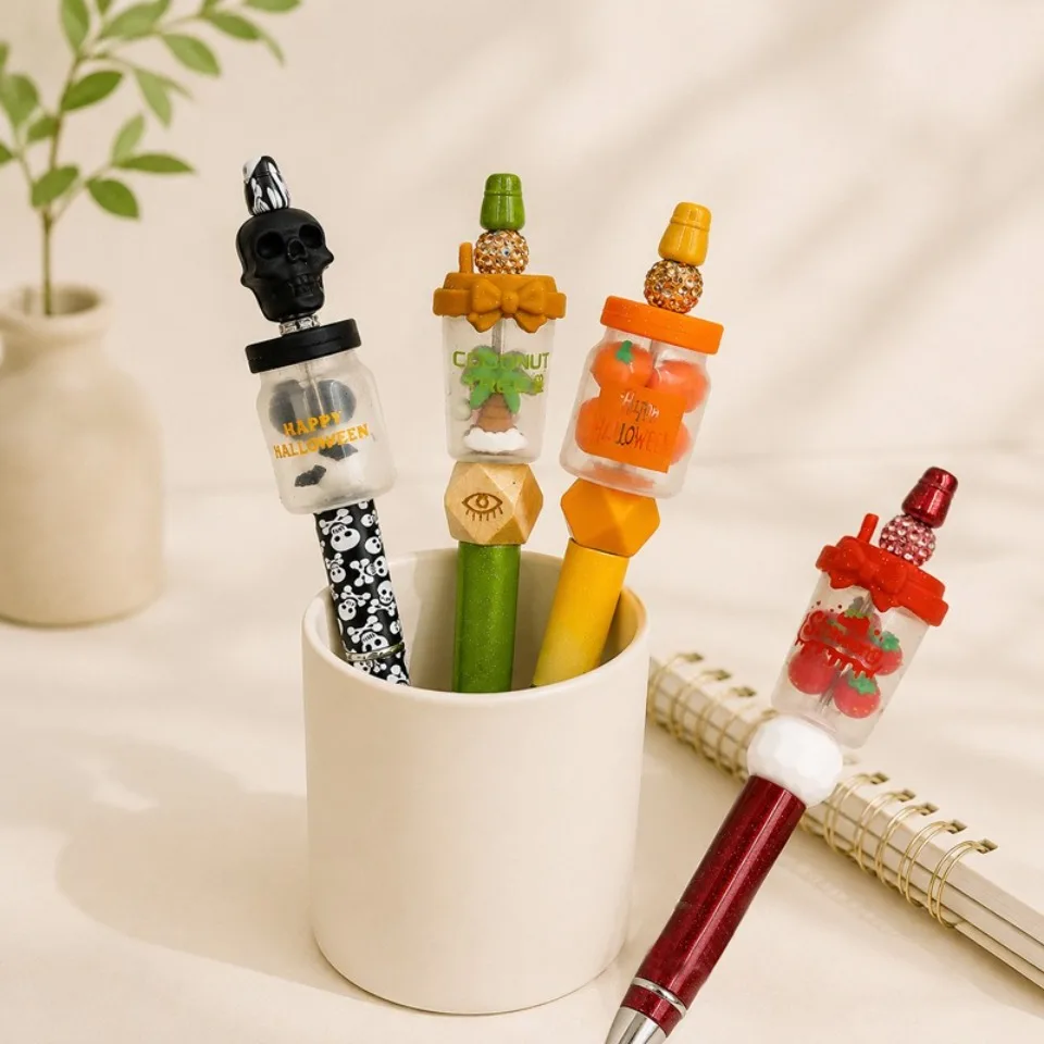 20pcs New 3D Silicone Beads Food Grade Focal beads For Jewelry Making DIY Pacifier Chain Bracelet Necklace Jewelry Accessories