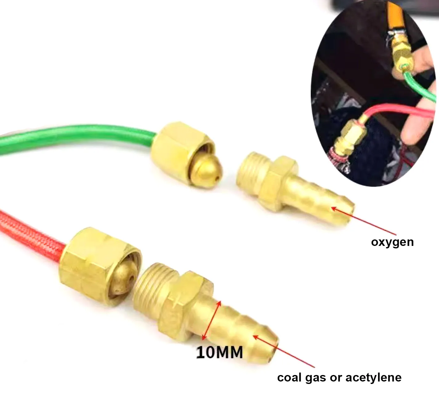 jewelry Gas Little Torch Connector Suit Oxygen Acetylene Welding Soldering Kit connect adapter