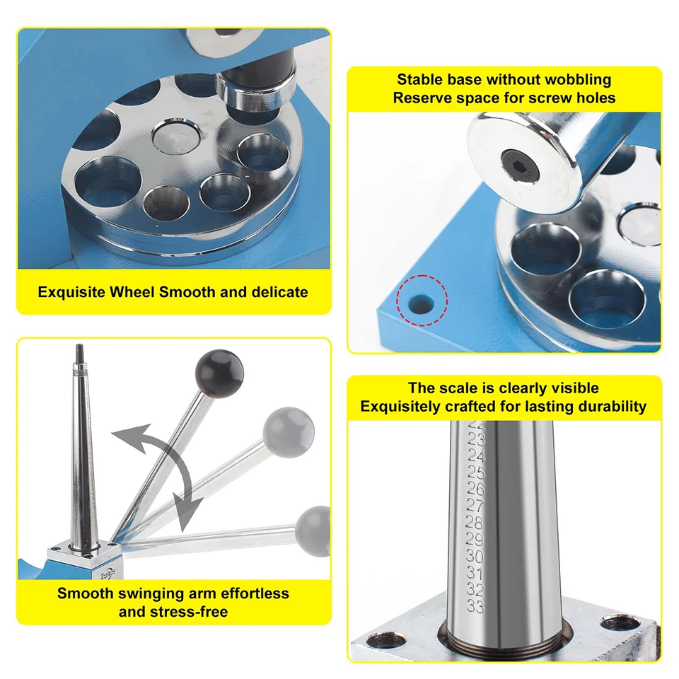 Jewelry Ring Enlarger Reducer Tool High Carbon Steel Ring Resizing Machine for Jewelry Making Repair Stretching Tool